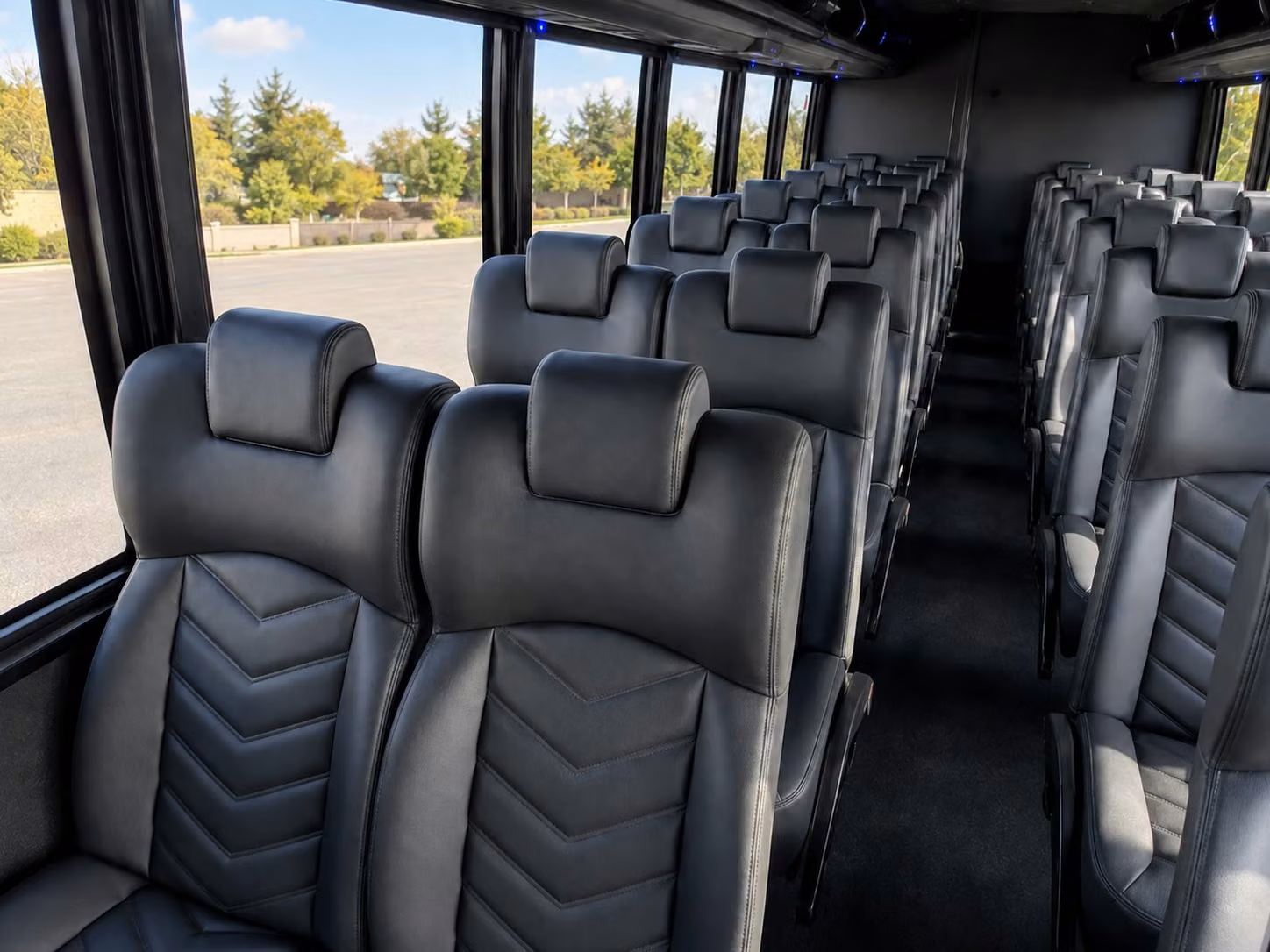 15 passenger minibus inside
