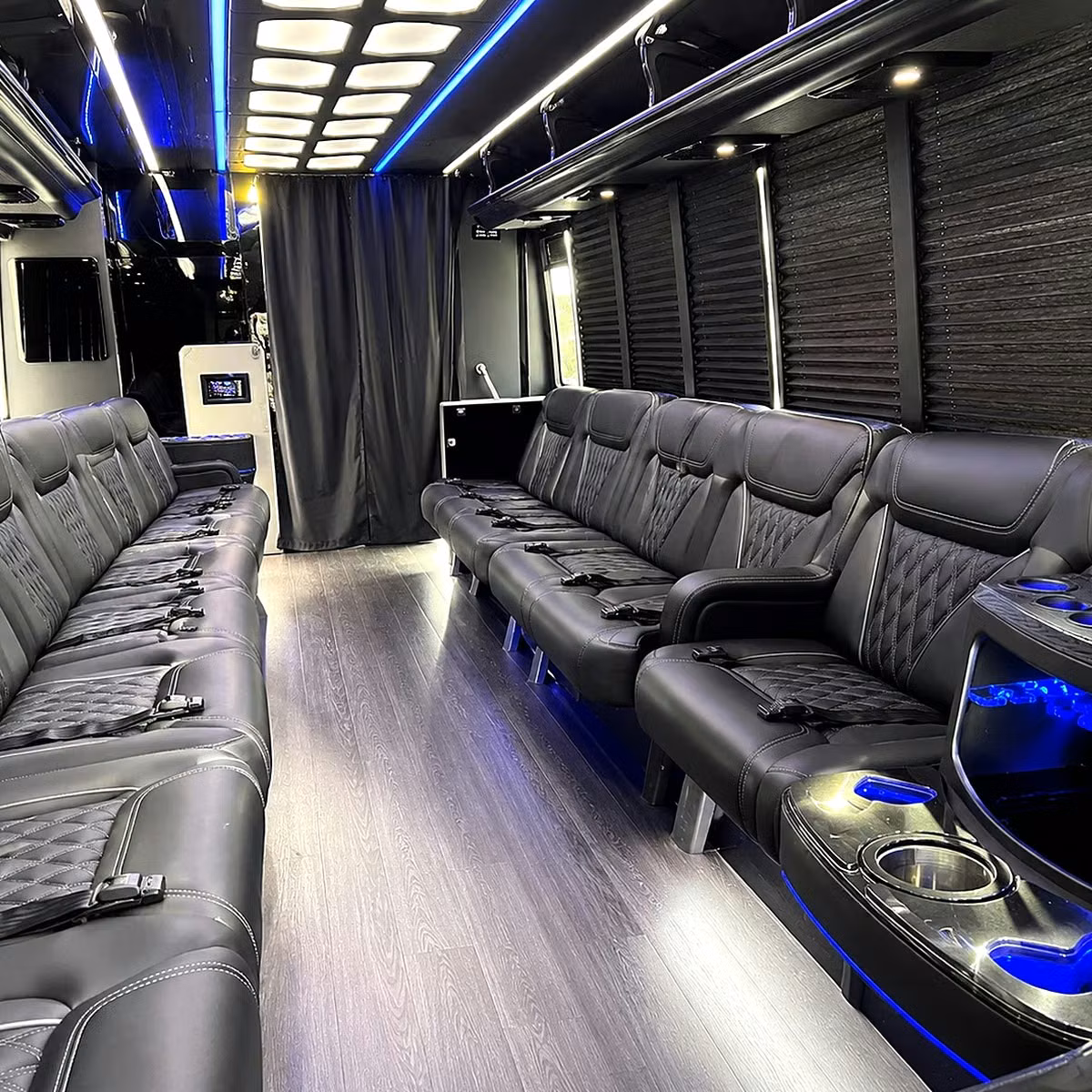 party buses and minibuses for riverside prom night pickup and drop off
