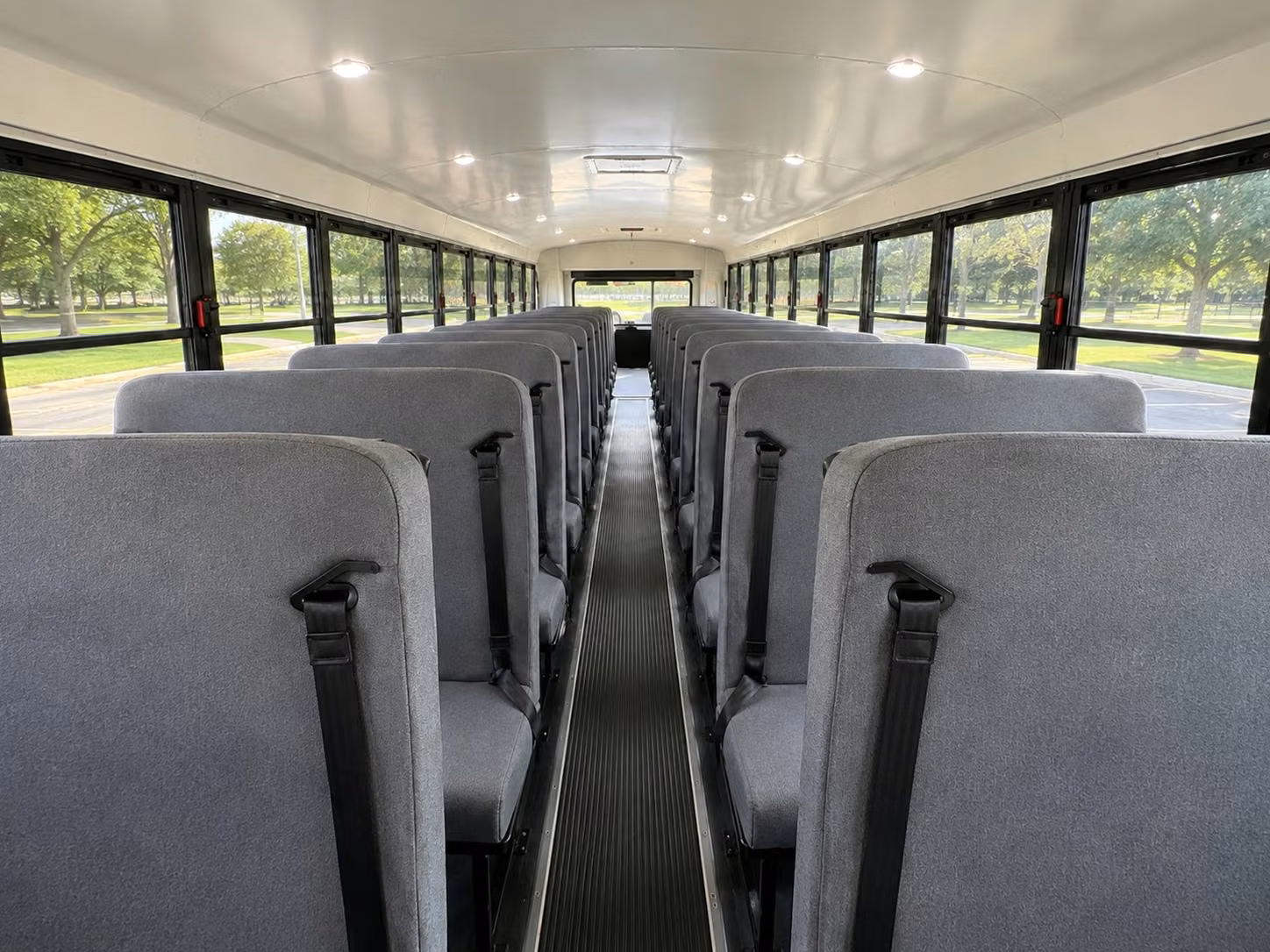 school bus interior