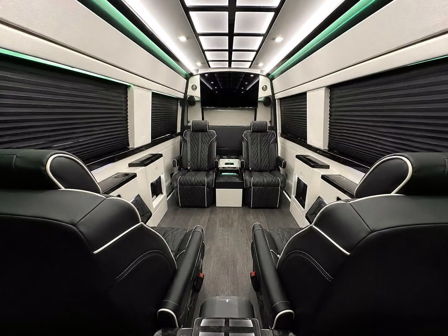 sprinter van with driver inside